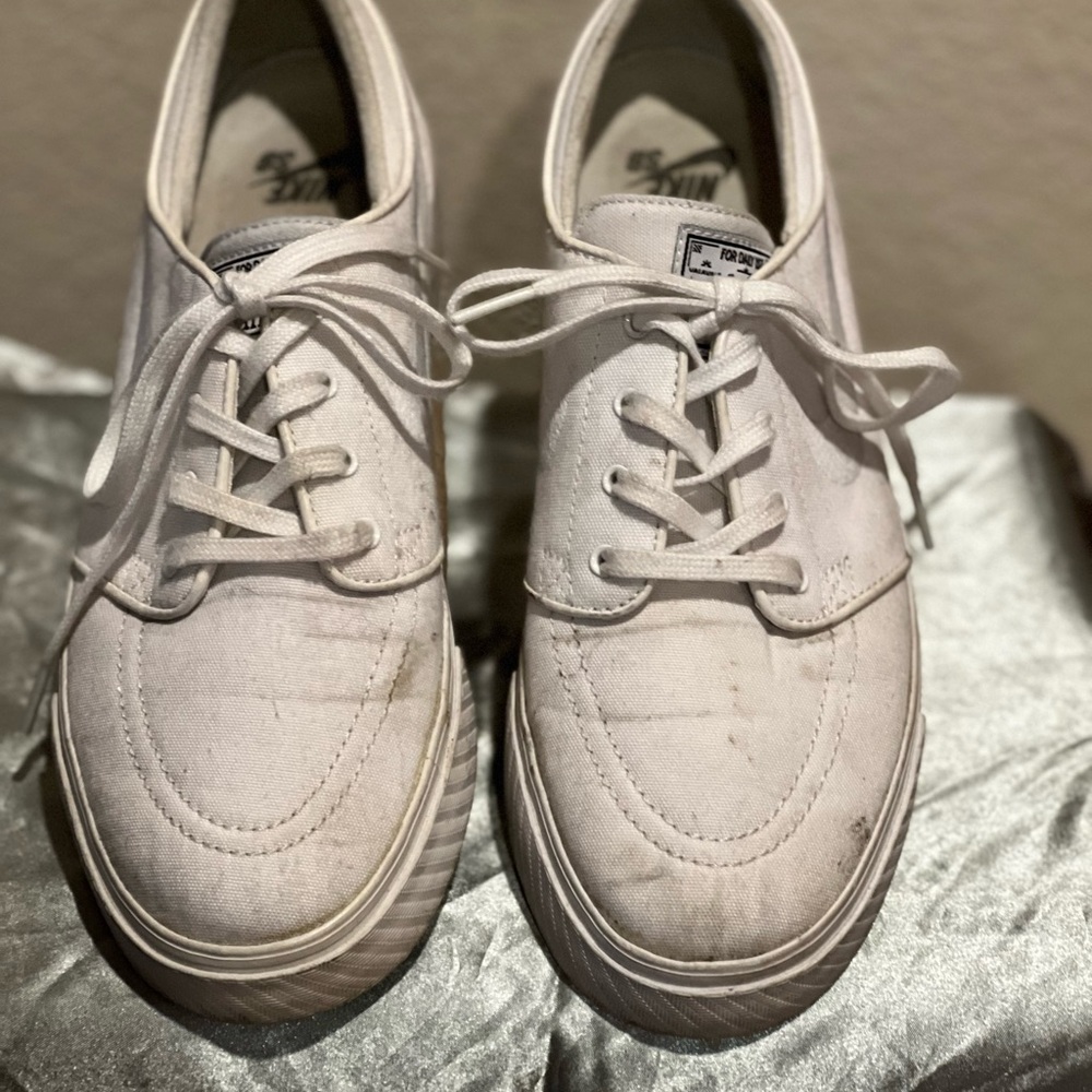 Nike White Canvas Sneakers